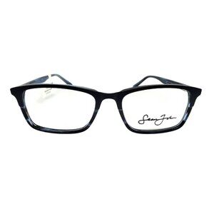 Sean John Designer Eyeglasses Rectangular Blue Frame Optical